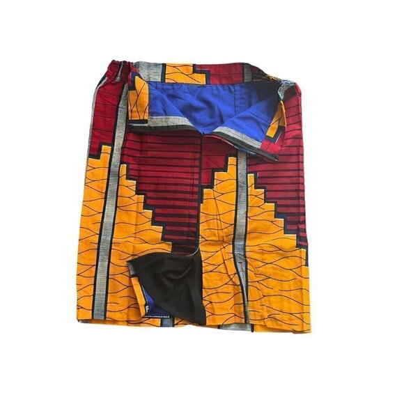 Ankara Geometrical Pattern print Pencil Skirt.. size medium - Picture 4 of 5